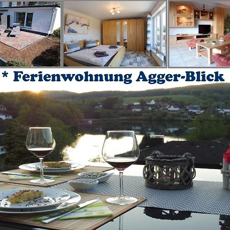 Exklusive Ferienwohnung 'Agger-Blick' Mit Grosser Seeblick-Terrasse & Sauna Gummersbach Extérieur photo