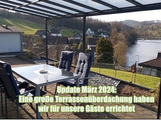Exklusive Ferienwohnung 'Agger-Blick' Mit Grosser Seeblick-Terrasse & Sauna Gummersbach Extérieur photo