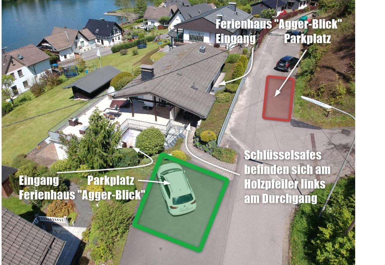 Exklusive Ferienwohnung 'Agger-Blick' Mit Grosser Seeblick-Terrasse & Sauna Gummersbach Extérieur photo